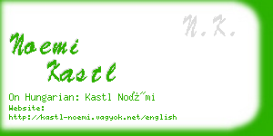 noemi kastl business card